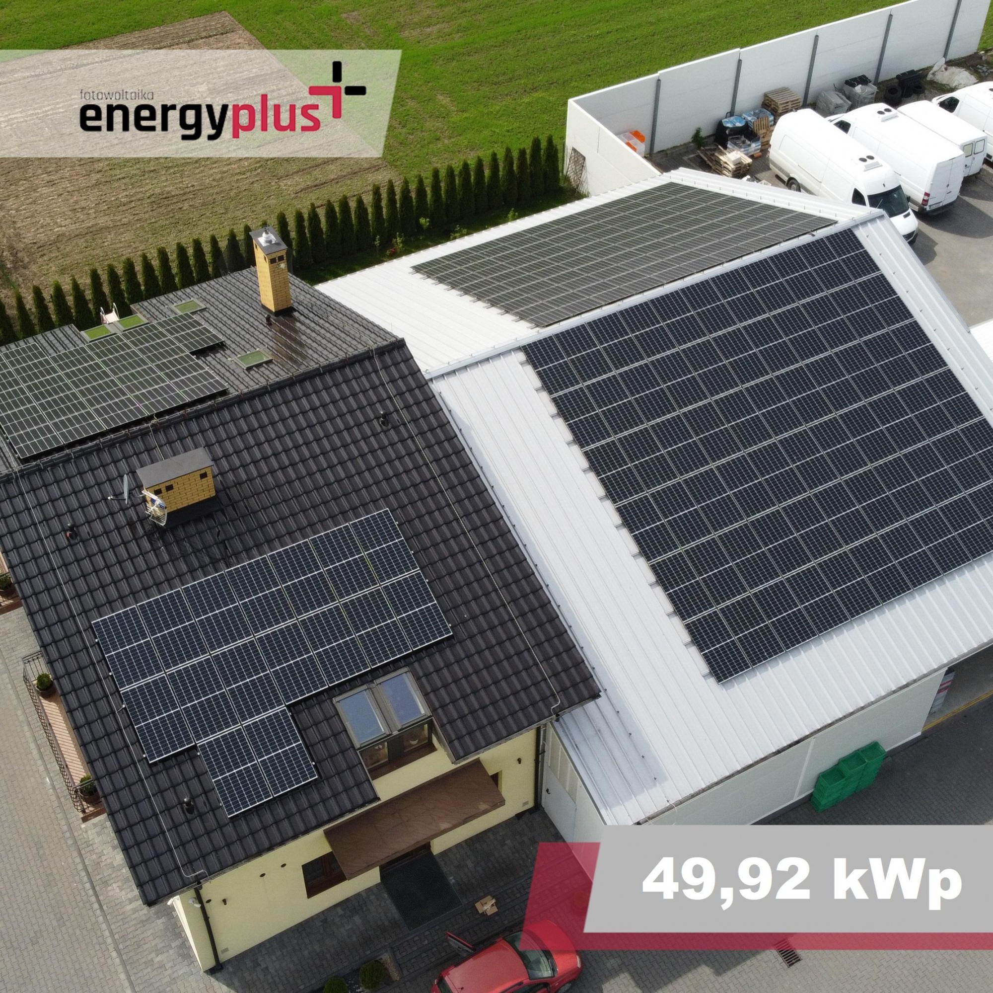 Biskupice, instalacja fotowoltaiczna o mocy 49,92 kWp