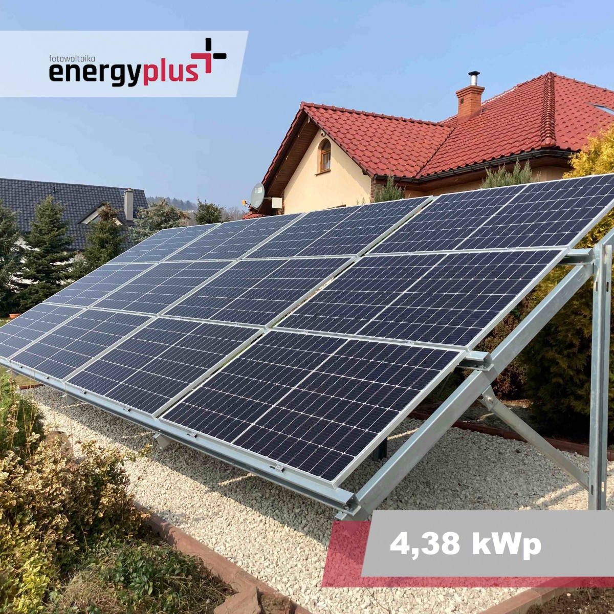 Komorniki, instalacja fotowoltaiczna o mocy 4,38 kWp