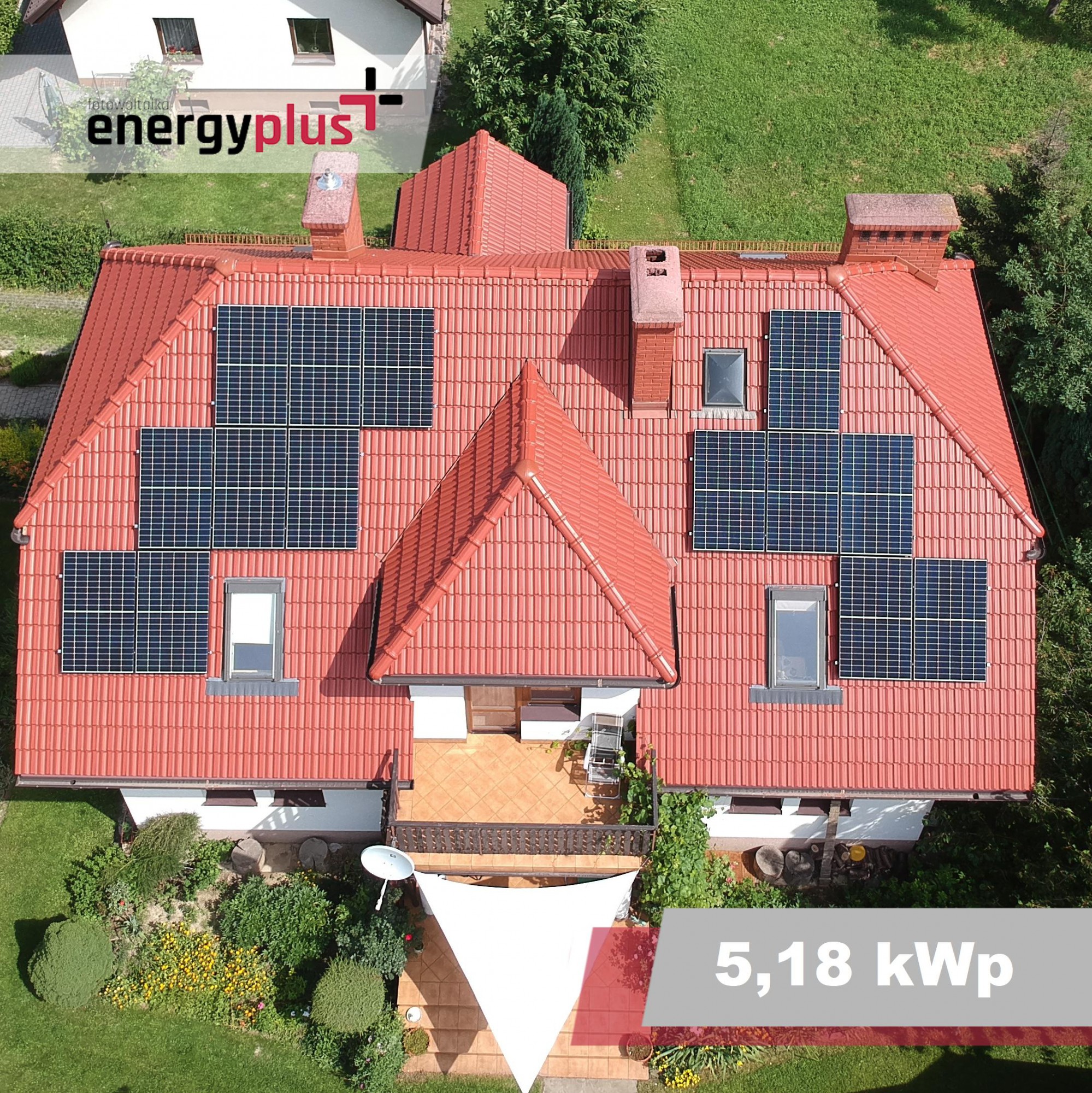 Myślenice, instalacja fotowoltaiczna o mocy 5,18 kWp
