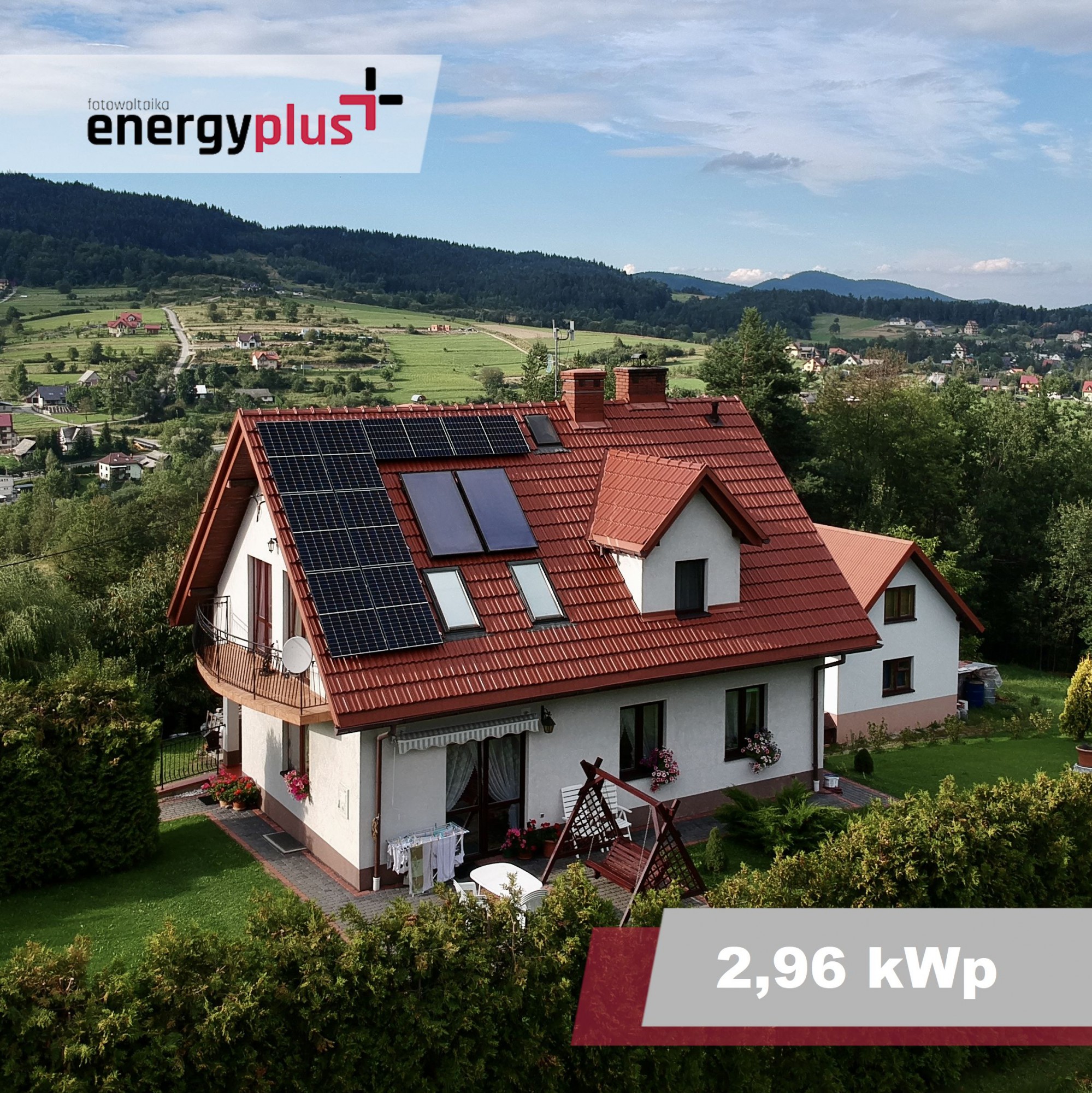 Słomka, instalacja fotowoltaiczna o mocy 2,96 kWp