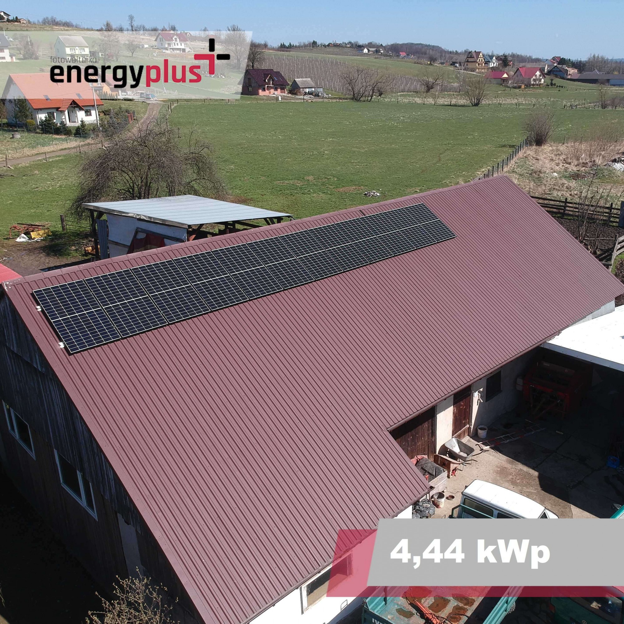 Zegartowice, instalacja fotowoltaiczna o mocy 4,44 kWp